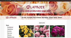 Desktop Screenshot of latroze.lv
